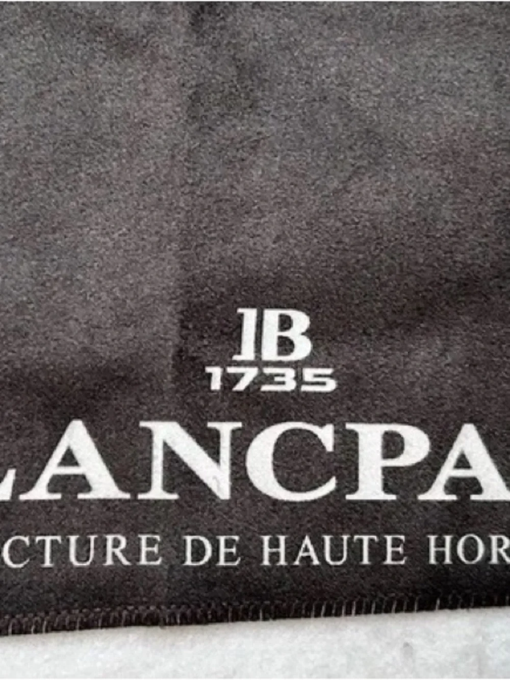 Blancpain Fifty Fathoms Shark Print Black and Gray Microfiber cloth